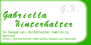 gabriella winterhalter business card